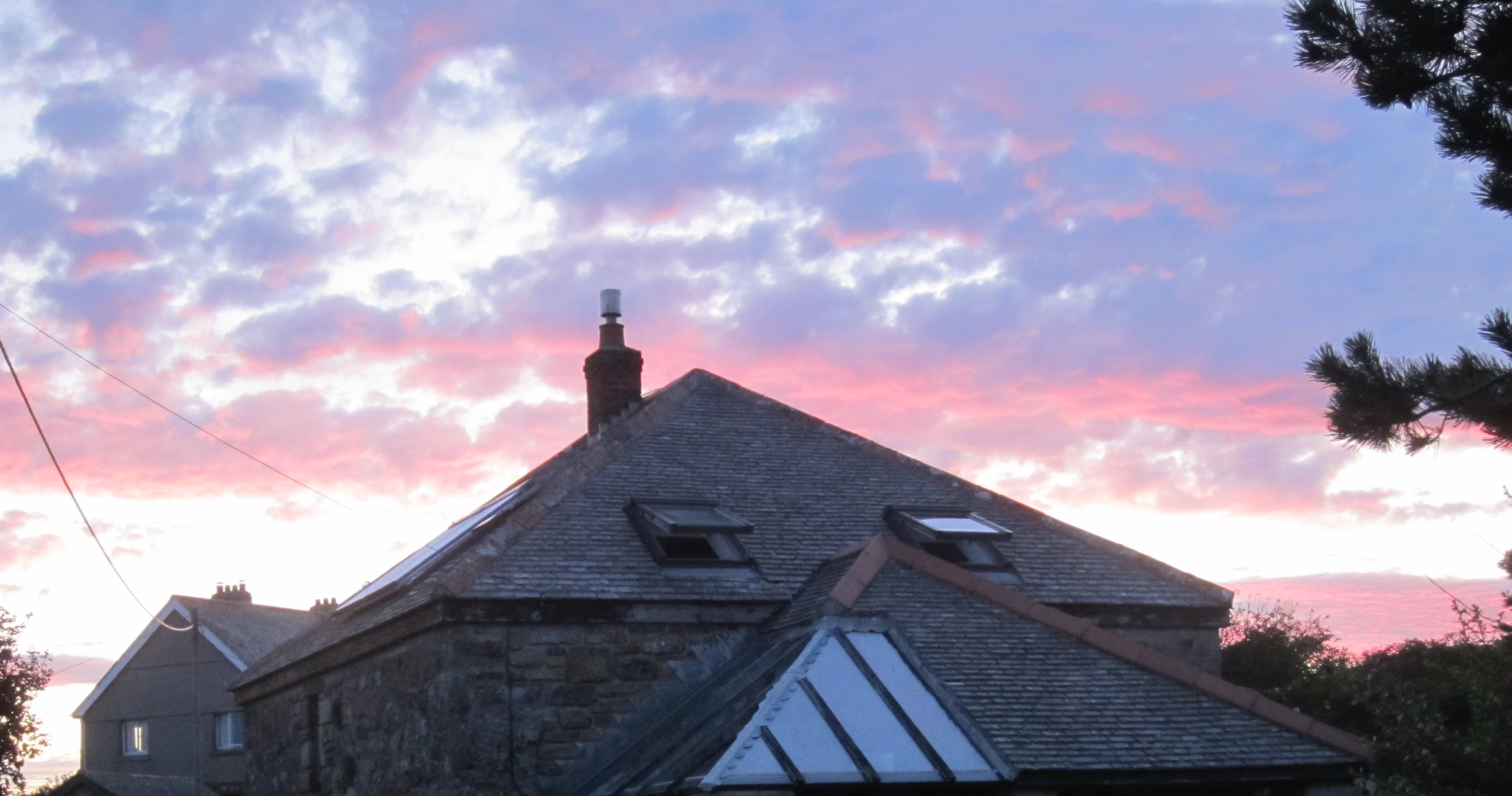 image of sky over Phoenix Barn